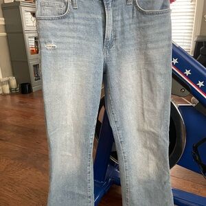 Joe's Jeans High Rise Crop Bootcut in Soft Blue